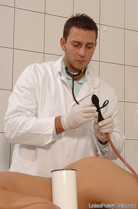 Hot young Thaylor gets her snatch checked and her behind plowed by a doctor - Image 9 of 21  in Lesbian category   featuring Thaylor 