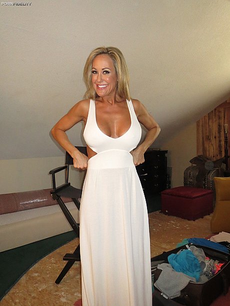 Blondie mature with amazing body Brandi Love strips and shows her fake tits - Image 12 of 17  in Big Clit category   featuring Ryan Madison, Brandi Love 