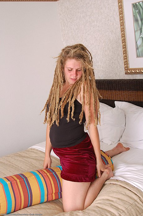 Chubby amateur Sally shows off her giant butt & her silky pussy on her bed - Image 6 of 20  in Amateur category   featuring Sally 