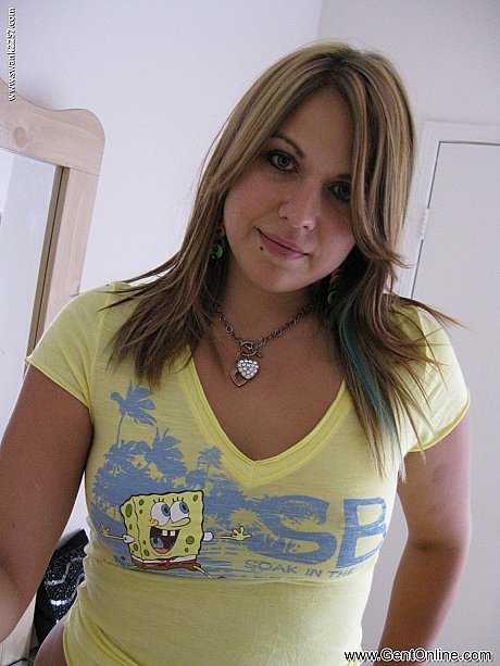 American young Roxy Blue displays her round behind & gigantic tits in the mirror - Image 1 of 20  in Babe category   featuring Roxy Blue 