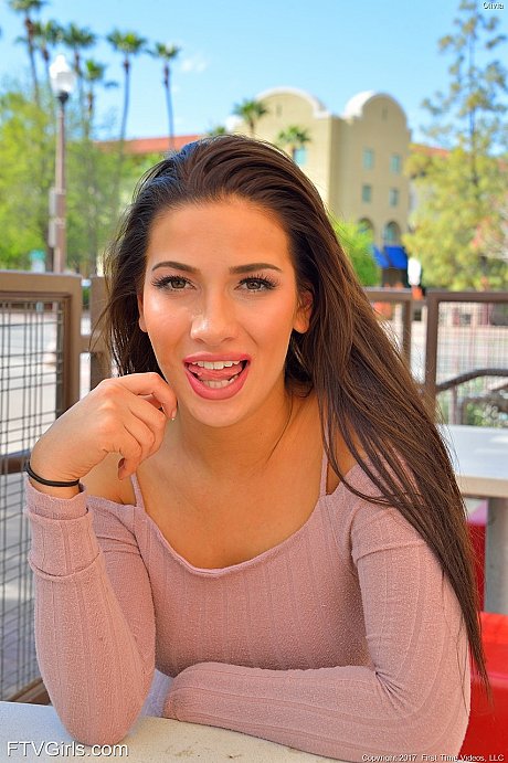 Sensual brunette Olivia hikes her dress up and toys her anal hole in public - Image 8 of 20  in Masturbation category   featuring Olivia Nova 