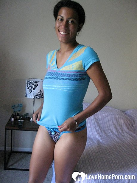 Amateur babe shows off her humongous natural boobs and plays with her snatch - Image 1 of 20  in Pussy category  