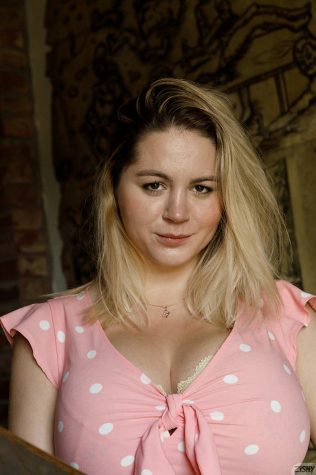 Stacked amateur Ivanna Ershova teases with her humongous titties & shows her hot legs - #1355425