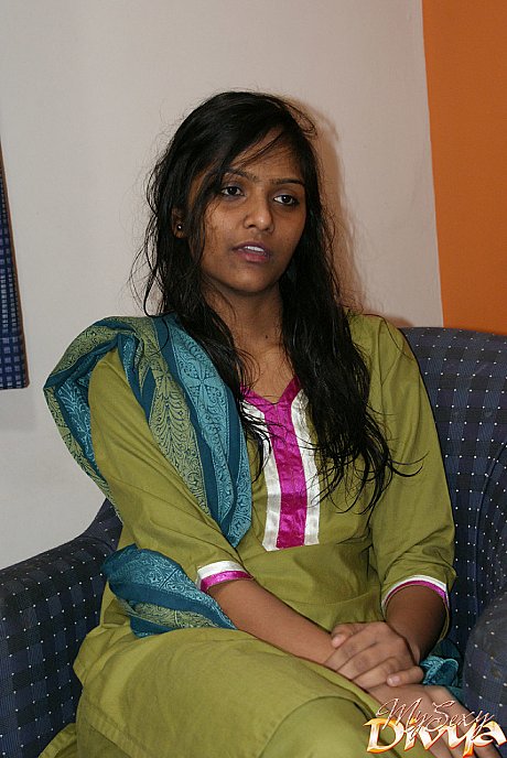 Indian divya slips off her shalwar suit to pose nude for the first time - Image 2 of 12  in Babe category   featuring Divya 