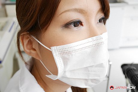Japanese dental assistant Yume Mizuki frees her monstrous breasts while cleaning teeth - Image 14 of 15  in Close Up category   featuring Yume Mizuki 