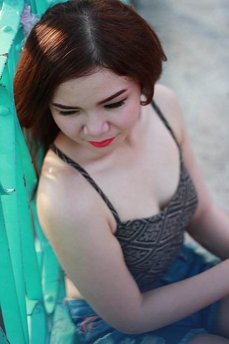 Beautiful fine oriental model posing in her pretty outfits in her outdoor compilation - Image 14 of 21  in Outdoor category  