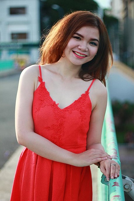 Beautiful fine oriental model posing in her pretty outfits in her outdoor compilation - Image 18 of 21  in Outdoor category  