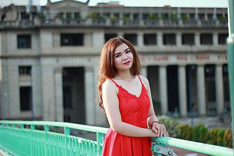 Beautiful fine oriental model posing in her pretty outfits in her outdoor compilation - Image 19 of 21  in Outdoor category  