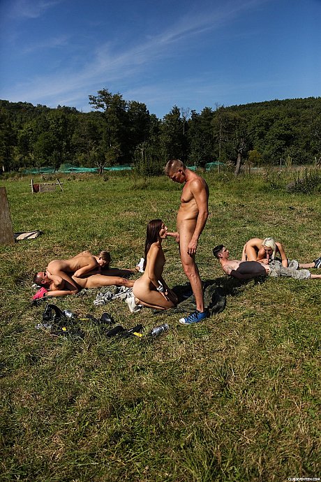 Military bitches liking sleazy groupsex with their male colleagues outdoors - Image 15 of 21  in Outdoor category   featuring Tiffany Tatum, Lovita Fate, Heather Harris 