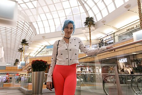 Charming babe Skye Blue shows her pretty giant boobs while shopping - Image 10 of 12  in Babe category   featuring Skye Blue 