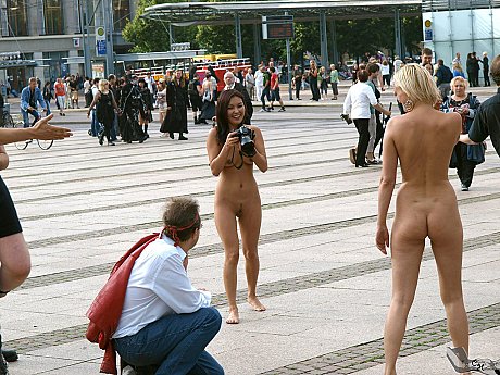 Shameless amateur ladies posing butt nude in public in front of cameras - Image 2 of 20  in Pussy category  