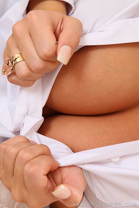 Ravishing schoolgirl Stacey P doffs her fine uniform & shows off her humongous titties - Image 11 of 21  in Babe category   featuring Stacey Poole 