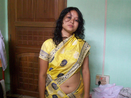 Indian fiance changes attire while pleasuring her husband on bed POV style - #1460637