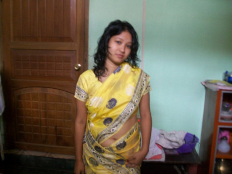 Indian fiance changes attire while pleasuring her husband on bed POV style - #1460638