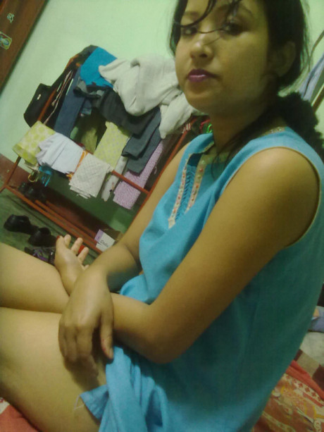 Indian fiance changes attire while pleasuring her husband on bed POV style - #1460645