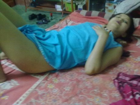 Indian fiance changes attire while pleasuring her husband on bed POV style - #1460646