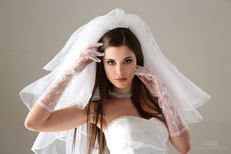 Glamour model Little Caprice strips off her wedding dress - #486042