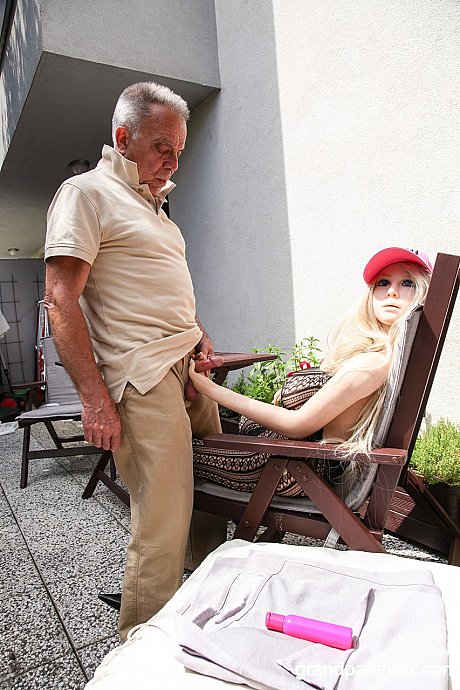 Petite sex doll getting orally pleased and slammed by an older pervert - Image 5 of 20  in Sex Doll category   featuring Dolly the Doll 