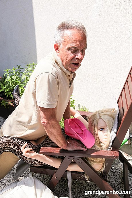 Petite sex doll getting orally pleased and slammed by an older pervert - Image 15 of 20  in Sex Doll category   featuring Dolly the Doll 