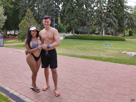Brunette Venezuelan babe Kesha Ortega shows her monstrous titties & gets slammed in POV - #882359