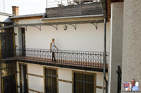 Breathtaking Czech fine Cat strips to her pantyhose & shows her humongous ass - Image 1 of 20  in Model category   featuring Sweet Cat 