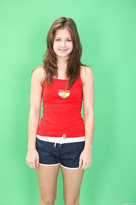 European teen Suzi D drops her regular clothes and teases with her tiny boobs - Image 14 of 20  in Legs category   featuring Suzi D 