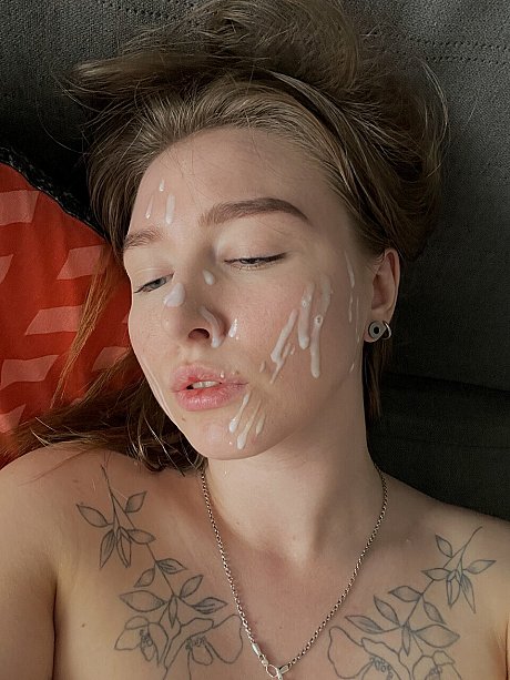 Tattooed babe Kiki Pamelo flashes her boobs while showing off cum on her face - Image 3 of 11  in Amateur category   featuring Kiki Pamelo 