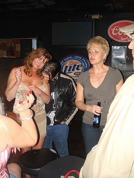 Sweet amateur wives show off their giant titties and pussies at a nightclub - Image 8 of 20  in Amateur category   featuring Tracy Lick, Dee Delmar, Kristine Cumz, Double Dee, Mandi Sins 