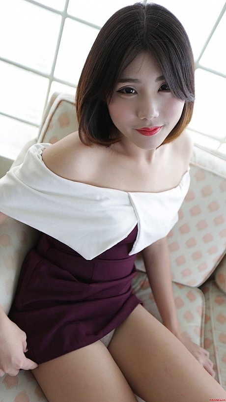 Brunette asian transexual exposes her tiny melons and poses in undies - Image 2 of 21  in Ladyboy category   featuring Ladyboy Dream 