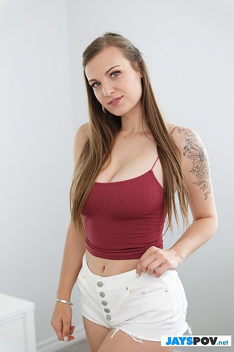 All-natural babe Kenzie Love strips off her hot top & shows her nice monstrous boobs - Image 5 of 20  in Babe category   featuring Kenzie Love 