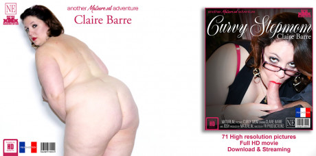 Wide girl Claire Barre has sex with her man after banging her stepson - #703760