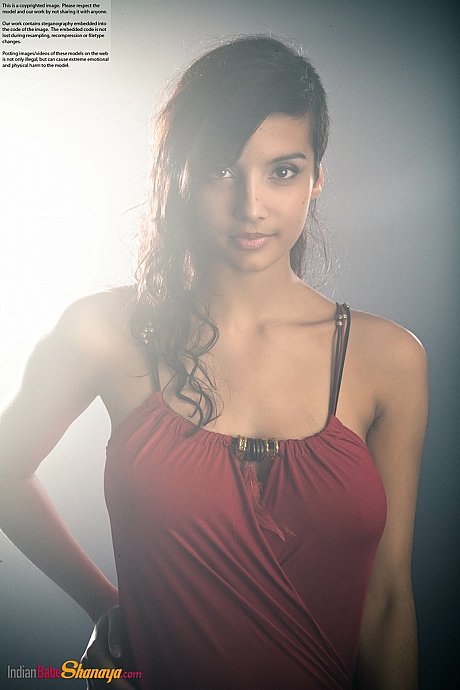 Gorgeous Desi female removes her dress to expose her large natural boobies - Image 5 of 16  in Babe category   featuring Shanaya 