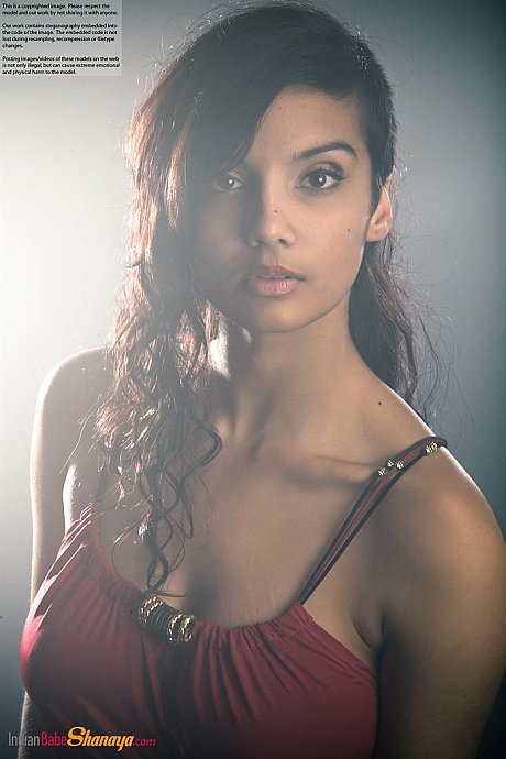 Gorgeous Desi female removes her dress to expose her large natural boobies - Image 8 of 16  in Babe category   featuring Shanaya 