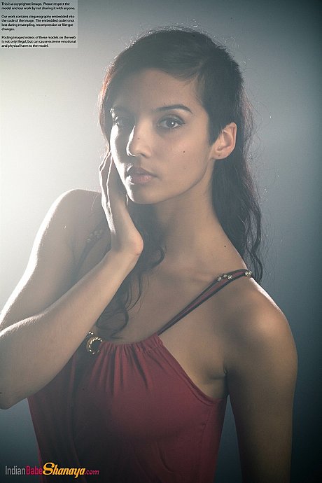 Gorgeous Desi female removes her dress to expose her large natural boobies - Image 11 of 16  in Babe category   featuring Shanaya 