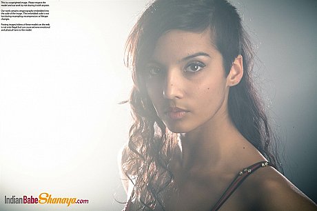 Gorgeous Desi female removes her dress to expose her large natural boobies - Image 12 of 16  in Babe category   featuring Shanaya 