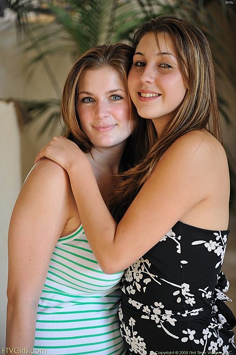 Curvy babe Emily and her hot friend fingering each other's yummy holes - Image 9 of 21  in Lesbian category   featuring Danielle Delaunay, Emily 