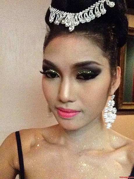 Lovely oriental transsexual with braces Wine posing in her public compilation - Image 2 of 21  in Ladyboy category   featuring Ladyboy Wine 