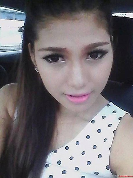 Lovely oriental transsexual with braces Wine posing in her public compilation - Image 17 of 21  in Ladyboy category   featuring Ladyboy Wine 