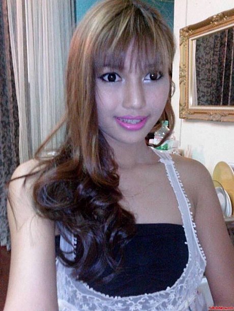 Lovely oriental transsexual with braces Wine posing in her public compilation - Image 19 of 21  in Ladyboy category   featuring Ladyboy Wine 