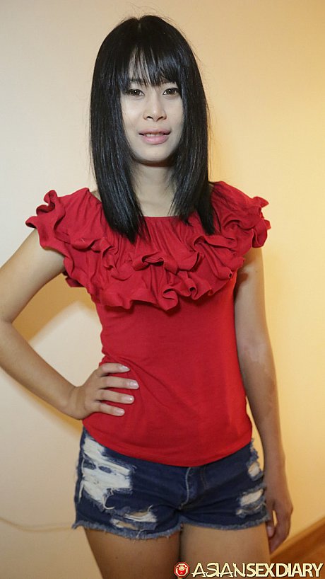 Pretty chinese babe Ae shows off her hot body while stripping for POV sex - Image 1 of 21  in Amateur category   featuring Ae 
