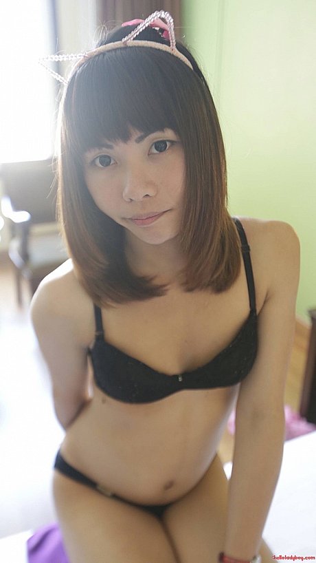 Gorgeous asian t-girl blows a penis and loses her virginity in POV - Image 11 of 21  in Ladyboy category  