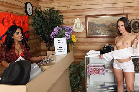 Older lesbian Kiara Mia analizes her pretty girl Kristina Rose with a dildo - Image 2 of 21  in Lesbian category   featuring Kristina Rose, Kiara Mia 