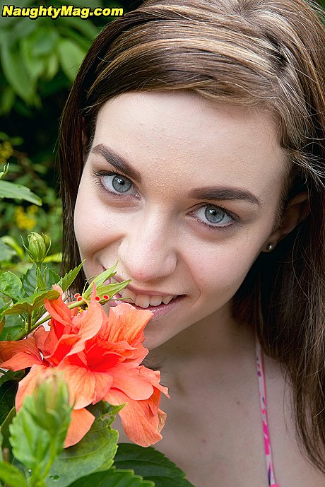 Chick gf chick next door type Tali Dova doffs her bikini top before getting in a pool - Image 10 of 16  in Outdoor category   featuring Tali Dova 