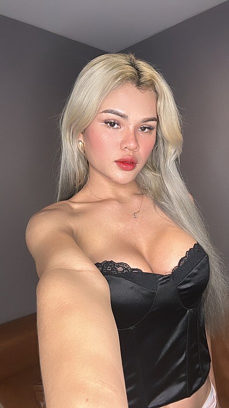 Blonde babe thin Trans sweetie teases in attractive outfits in a hot compilation - Image 5 of 20  in Ladyboy category   featuring Petite Trans Beauty 