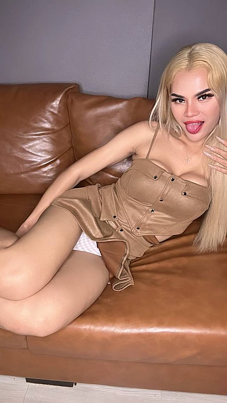 Blonde babe thin Trans sweetie teases in attractive outfits in a hot compilation - Image 8 of 20  in Ladyboy category   featuring Petite Trans Beauty 