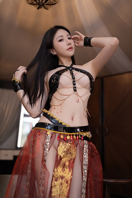 Pretty asian dancer removes her dancing dress and flaunts her hot curves - Image 10 of 10  in Pussy category  