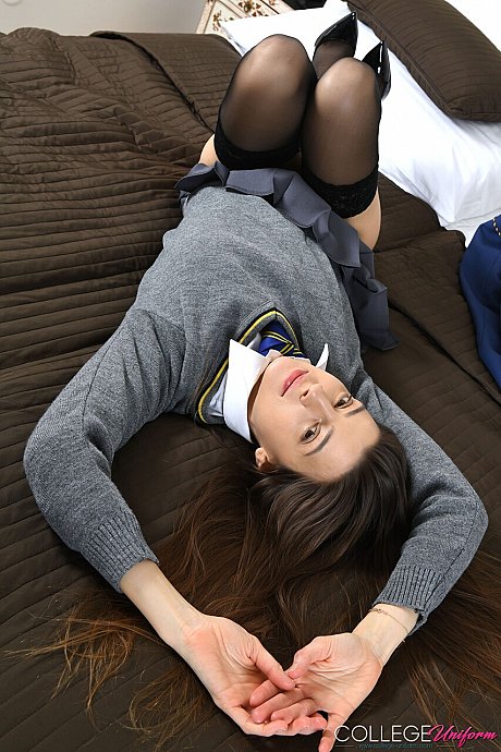 College Uniform performed by Melena Maria XXX Pics - Image 19 of 21  in Schoolgirl category   featuring Melena Maria 