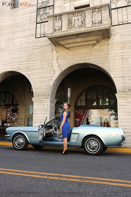 Brunette babe with a trimmed cunt Lena Paul riding her driver's cock - Image 2 of 21  in Pussy category   featuring Ryan Madison, Lena Paul 