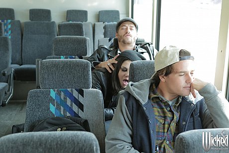 Inked bitch Bonnie Rotten gets brutally boned by a horny passenger on the bus - Image 10 of 20  in Spreading category   featuring Xander Corvus, Bonnie Rotten 