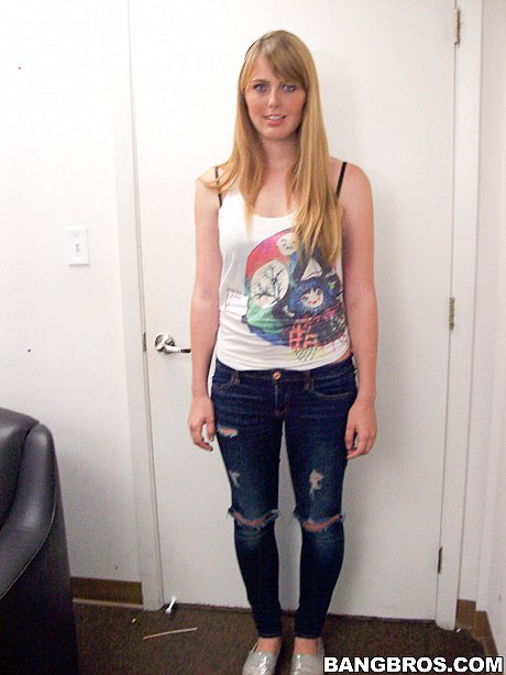 Yellow-haired newbie Emma Ash strips nude at the casting and shows her cute tasty body - Image 3 of 20  in Amateur category   featuring Emma Ash 